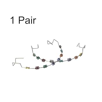 Amazon.co.jp: 歯列矯正器具 金属ブラケット カラフル 金属